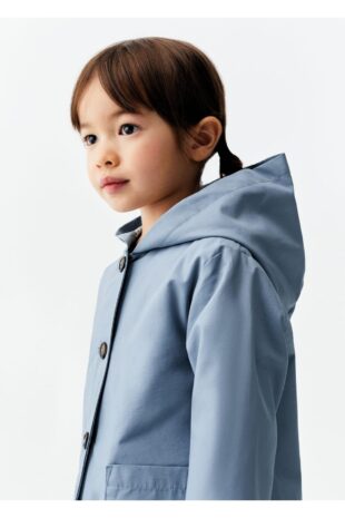 پالتو آبی دخترانه مانگو 67094014