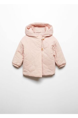 کاپشن صورتی دخترانه مانگو 67043687