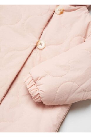 کاپشن صورتی دخترانه مانگو 67043687