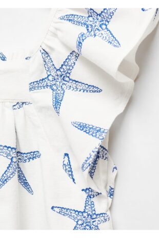 لباس سفید دخترانه مانگو 67016028