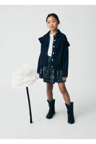 دامن لاجورد دخترانه مانگو 67073688