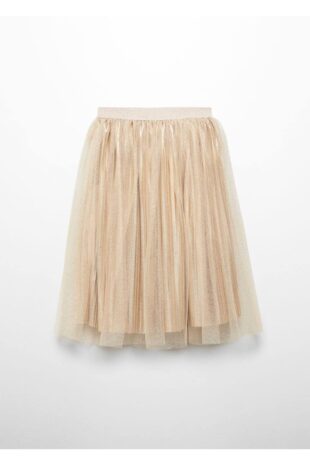 دامن طلایی دخترانه مانگو 67044771