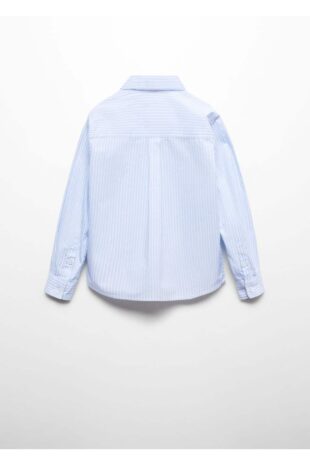 پیراهن آبی پسرانه مانگو 67084037