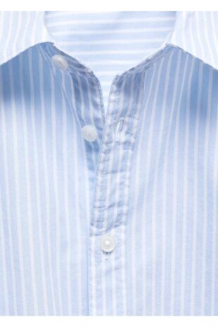 پیراهن آبی پسرانه مانگو 67084037