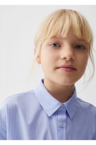 تی شرت آبی دخترانه مانگو 67023687