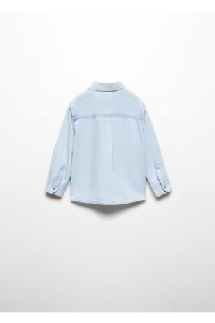 پیراهن آبی پسرانه مانگو 67073684