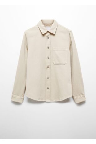 کت بژ مردانه مانگو 67075139