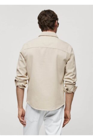 کت بژ مردانه مانگو 67075139