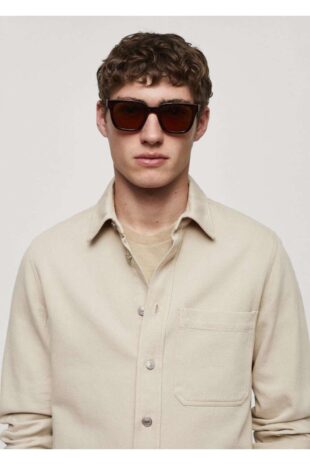 کت بژ مردانه مانگو 67075139