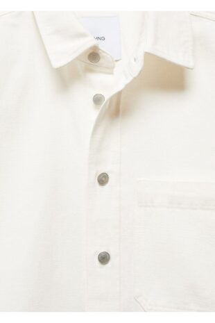 کت سفید مردانه مانگو 67075139