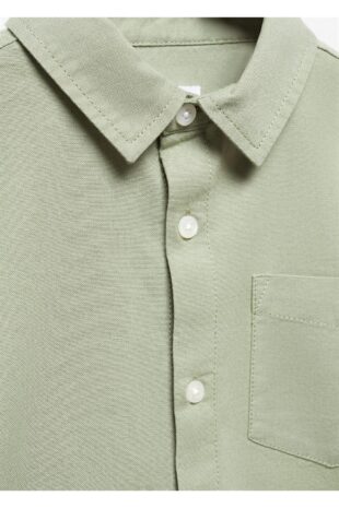 پیراهن خاکی پسرانه مانگو 67012534