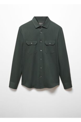 کت خاکی مردانه مانگو 67014451