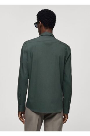 کت خاکی مردانه مانگو 67014451