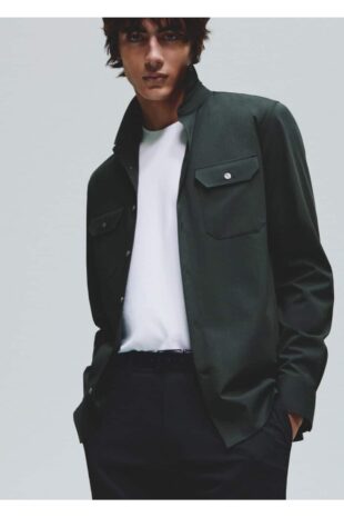 کت خاکی مردانه مانگو 67014451