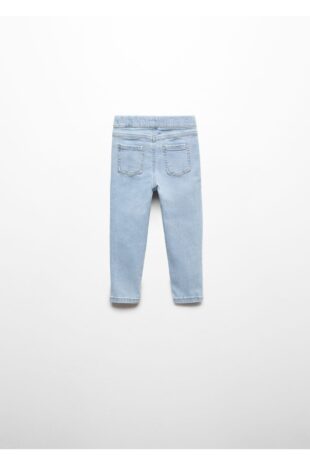 شلوارک آبی فاق نرمال دخترانه مانگو 67061009