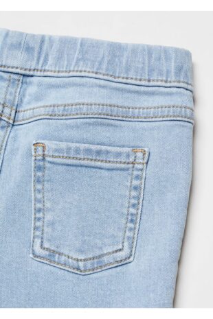 شلوارک آبی فاق نرمال دخترانه مانگو 67061009