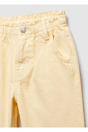 شلوارک زرد فاق نرمال دخترانه مانگو 67000684