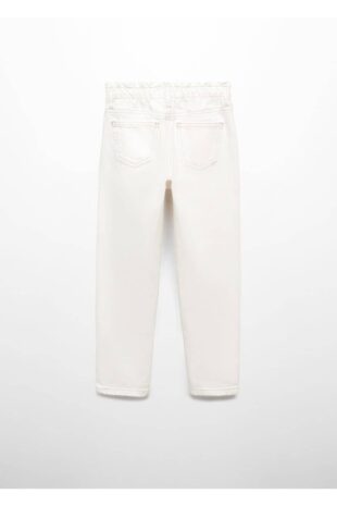 شلوارک سفید فاق نرمال دخترانه مانگو 67000684