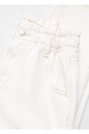 شلوارک سفید فاق نرمال دخترانه مانگو 67000684