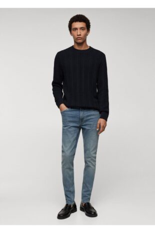 شلوارک سبز فاق نرمال مردانه مانگو 67010637