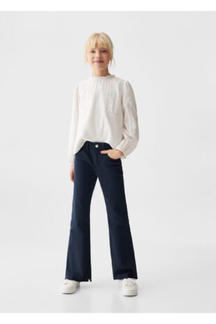 شلوارک لاجورد فاق نرمال دخترانه مانگو 67010675