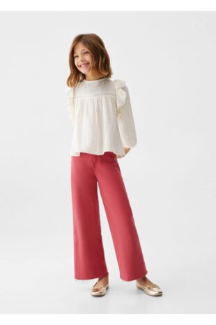 شلوارک قرمز فاق نرمال دخترانه مانگو 67010676