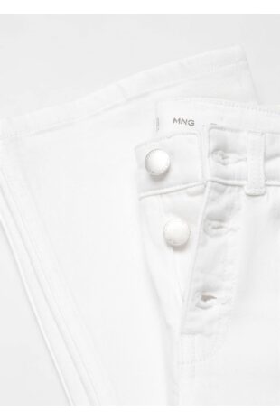 شلوارک سفید فاق نرمال دخترانه مانگو 67022530
