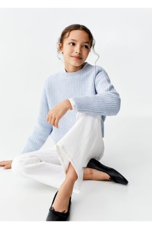 شلوارک سفید فاق نرمال دخترانه مانگو 67030467