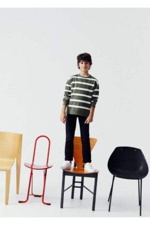 شلوارک سیاه فاق نرمال پسرانه مانگو 67034452