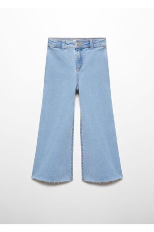 شلوارک آبی فاق نرمال دخترانه مانگو 67042913