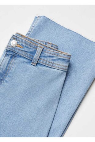 شلوارک آبی فاق نرمال دخترانه مانگو 67042913