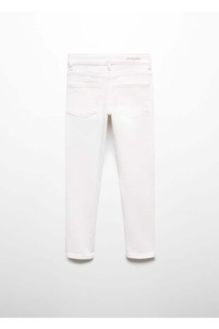 شلوارک سفید فاق نرمال پسرانه مانگو 67061505