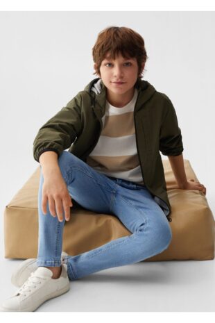 شلوارک آبی فاق نرمال پسرانه مانگو 67070660