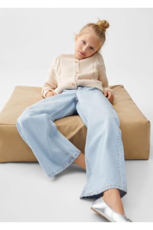 شلوارک آبی فاق نرمال دخترانه مانگو 67072912