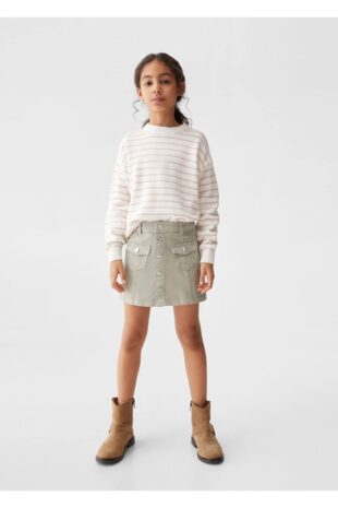 بافت صورتی دخترانه مانگو 67003278