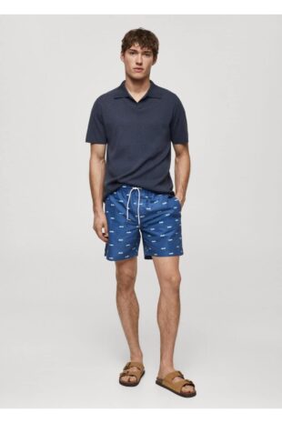 شورت شنا لاجورد مردانه مانگو 67006054