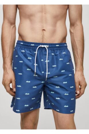 شورت شنا لاجورد مردانه مانگو 67006054