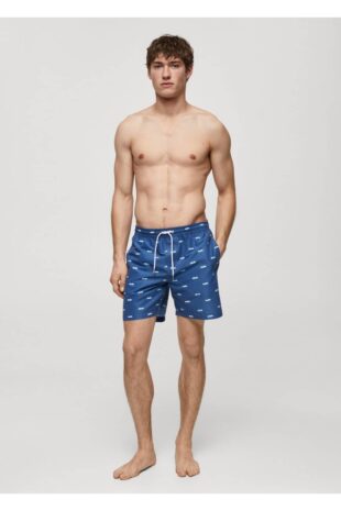 شورت شنا لاجورد مردانه مانگو 67006054