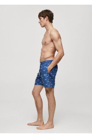 شورت شنا لاجورد مردانه مانگو 67006054