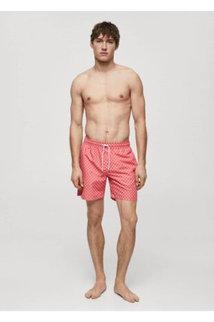 شورت شنا قرمز مردانه مانگو 67006055