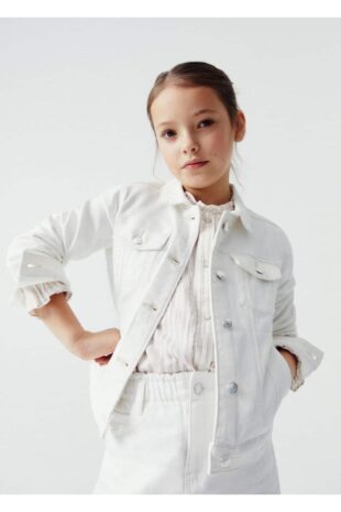 کت سفید دخترانه مانگو 67053684