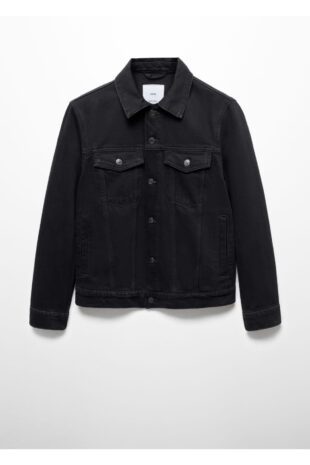 کت سیاه مردانه مانگو 67064441