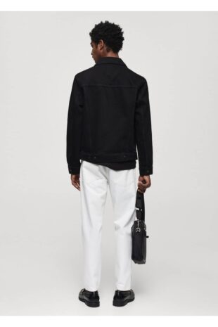 کت سیاه مردانه مانگو 67064441