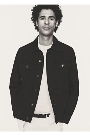 کت سیاه مردانه مانگو 67064441