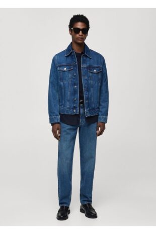 کت آبی مردانه مانگو 67064442