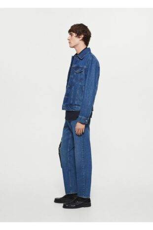 کت آبی مردانه مانگو 67064442