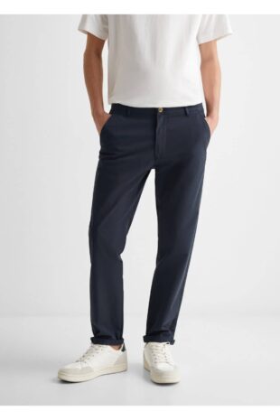 شلوار لاجورد فاق نرمال مردانه مانگو 67000668