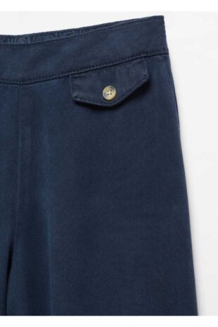 شلوار لاجورد فاق نرمال دخترانه مانگو 67063687