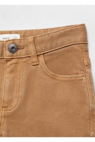شلوار قهوه ای فاق نرمال پسرانه مانگو 67052531