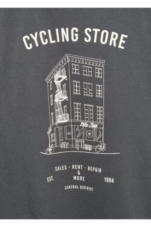 تی شرت خاکستری مردانه مانگو 67012916